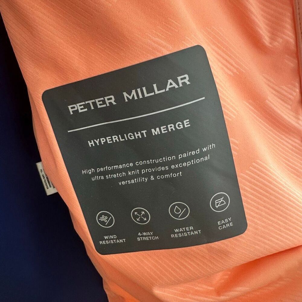 Peter Millar Men’s Hyperlight Merge Coral Quilted Full Zip Jacket Wolverine Powe - Picture 13 of 16
